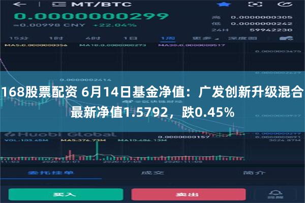 168股票配资 6月14日基金净值：广发创新升级混合最新净值1.5792，跌0.45%