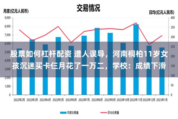 股票如何杠杆配资 遭人误导，河南桐柏11岁女孩沉迷买卡仨月花了一万二，学校：成绩下滑